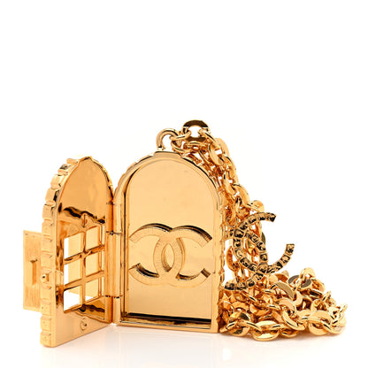 Chanel Metal 31 Rue Cambon Door Long Necklace Gold 8 of 8