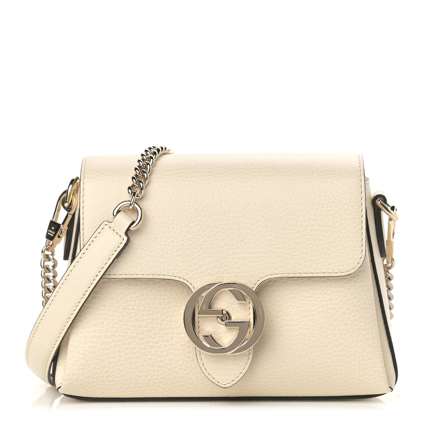 Dollar Calfskin Interlocking G Crossbody Bag Ivoire