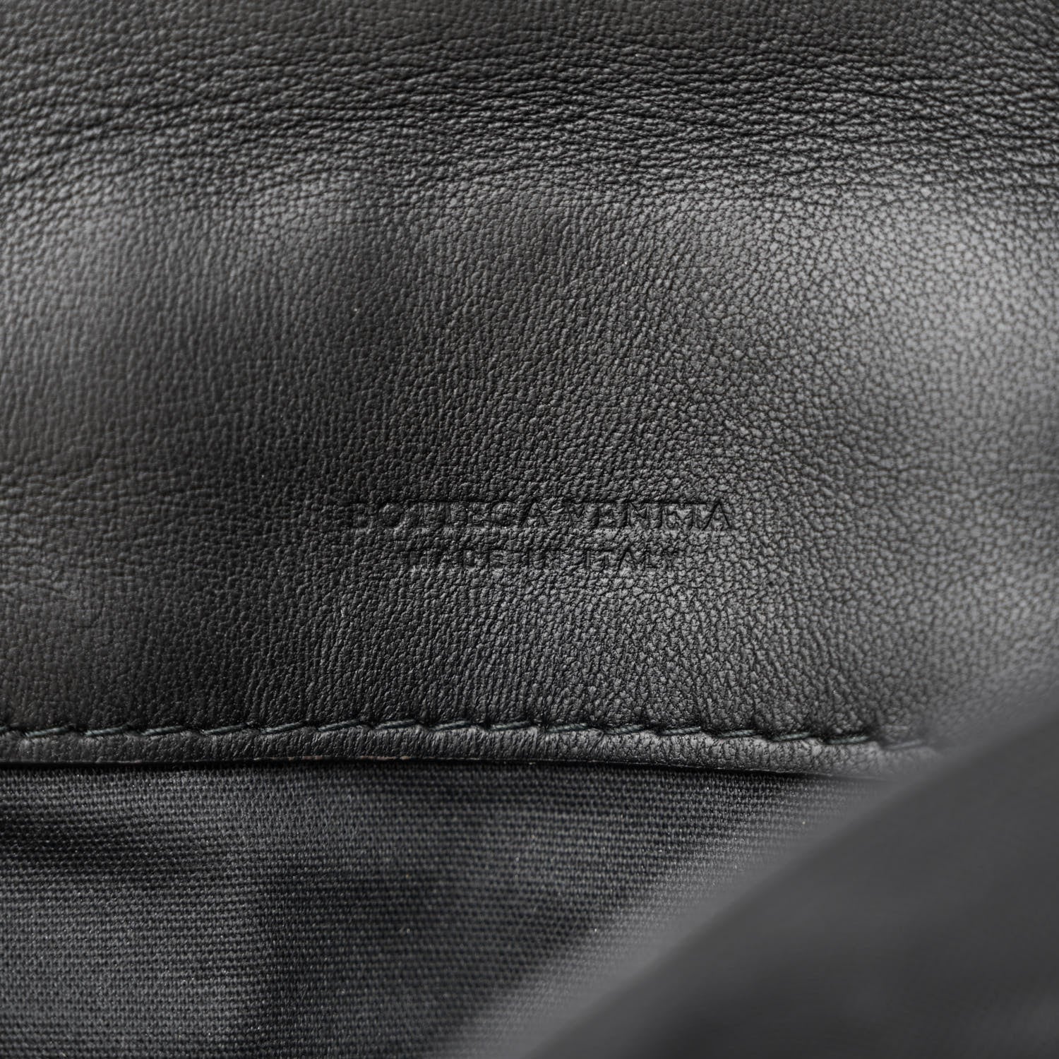 Bottega Veneta Nappa Intrecciato Shoulder Bag Navy Black 7 of 10