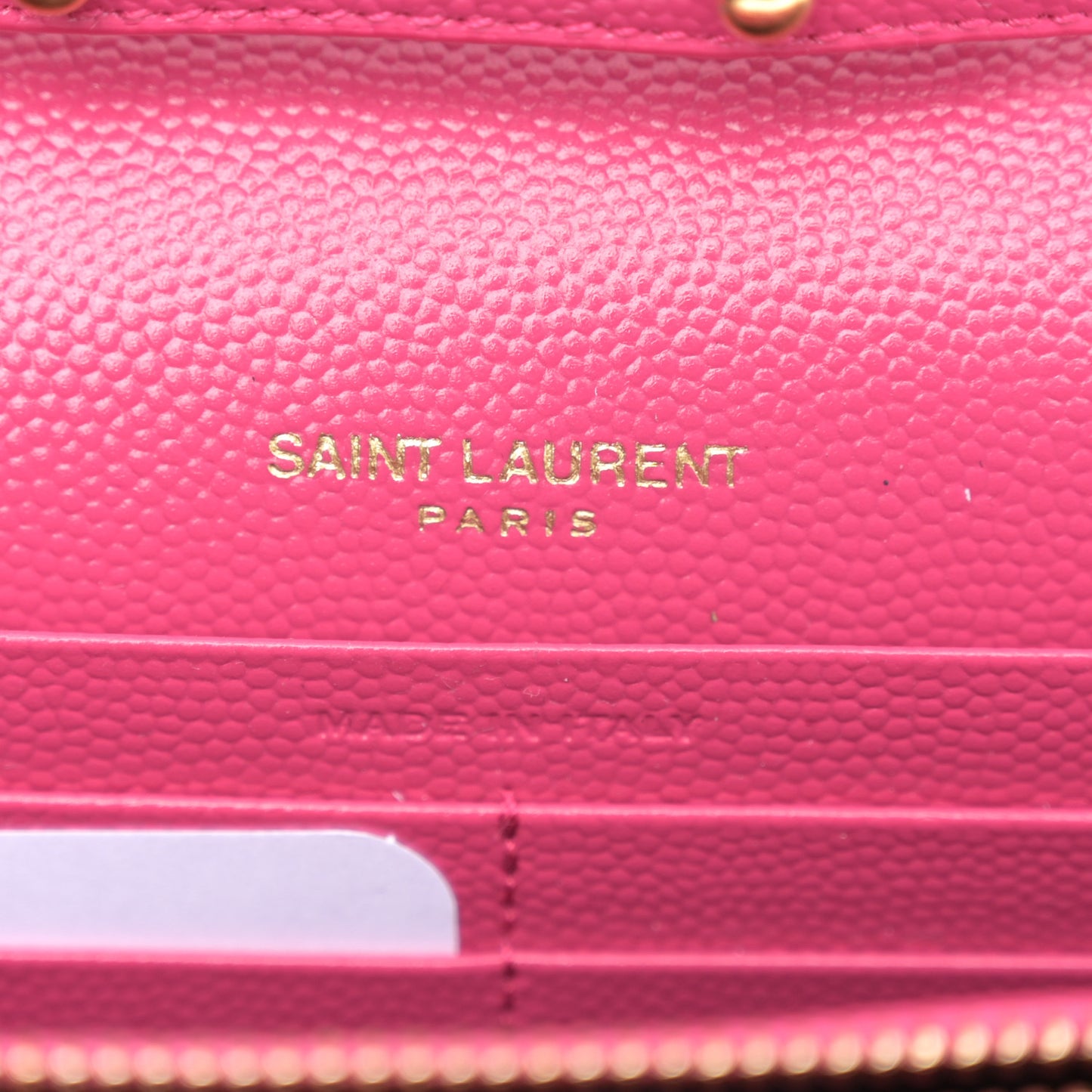 Grain De Poudre Matelasse Chevron Monogram Chain Wallet Bubblegum