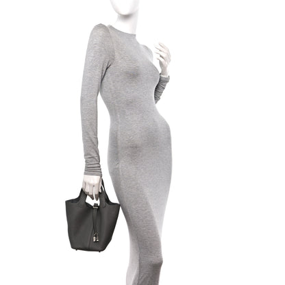 Hermes Taurillon Clemence Picotin Lock 18 PM Gris Meyer 2 of 12