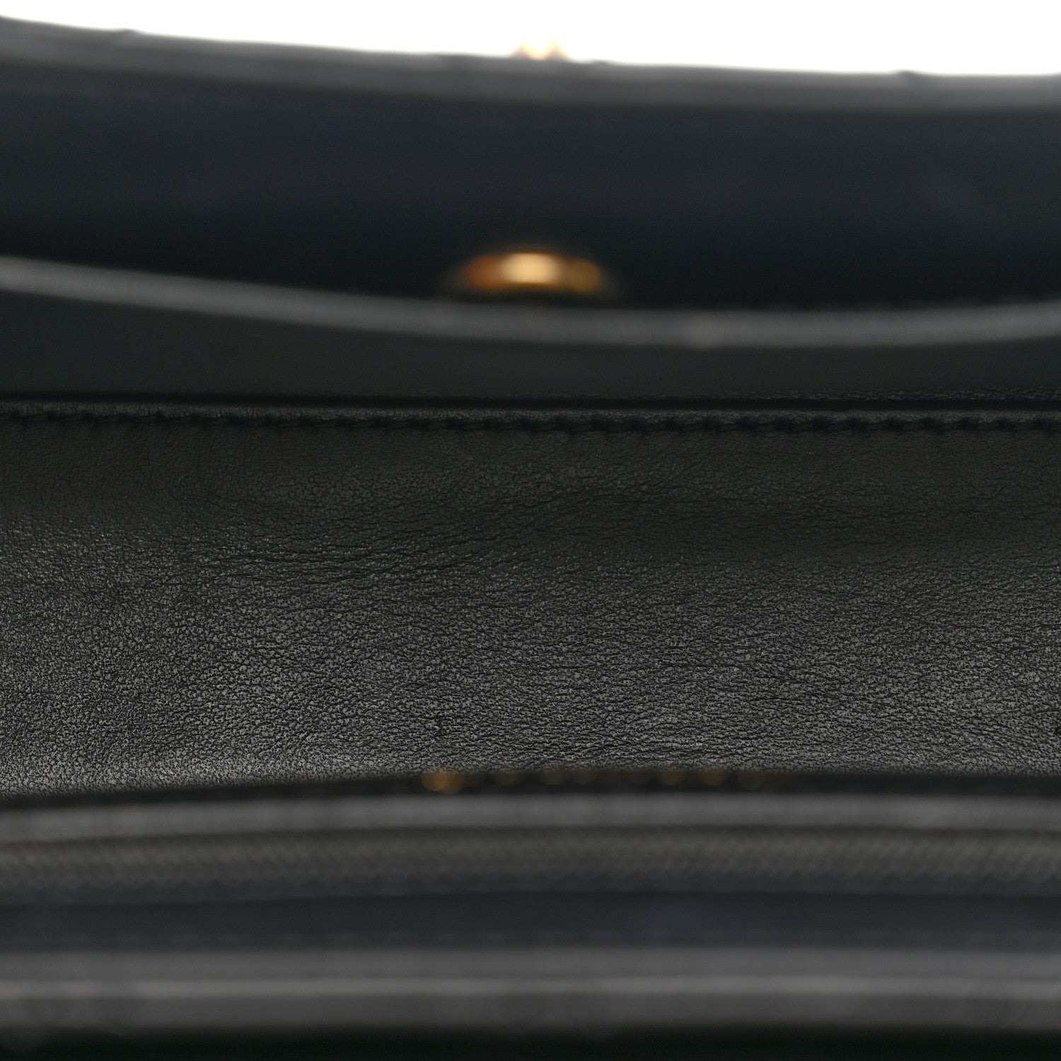 Chanel Shiny Aged Calfskin Quilted Nano Kelly Shopper Black Black 5 of 15