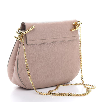 Chloe Grained Lambskin Drew Shoulder Bag Cement Pink 3 of 11