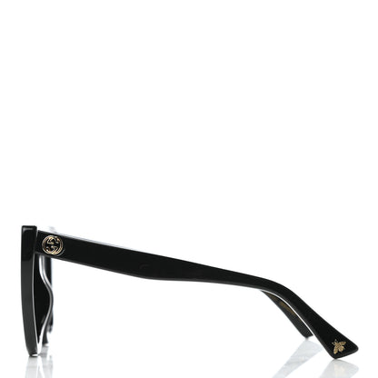 Gucci Acetate Cat Eye GG0163/S Sunglasses Black 2 of 7
