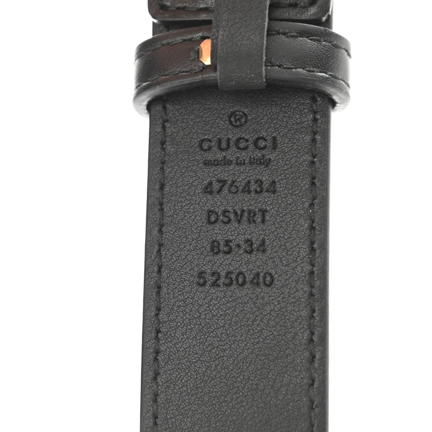 Gucci Calfskin Matelasse GG Marmont Belt Bag 85 34 Black 7 of 8