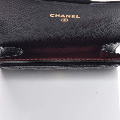Chanel Caviar Quilted Flap Card Holder Black 5 of 9