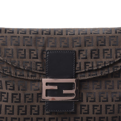 Fendi Zucchino Baguette Dark Brown 8 of 8