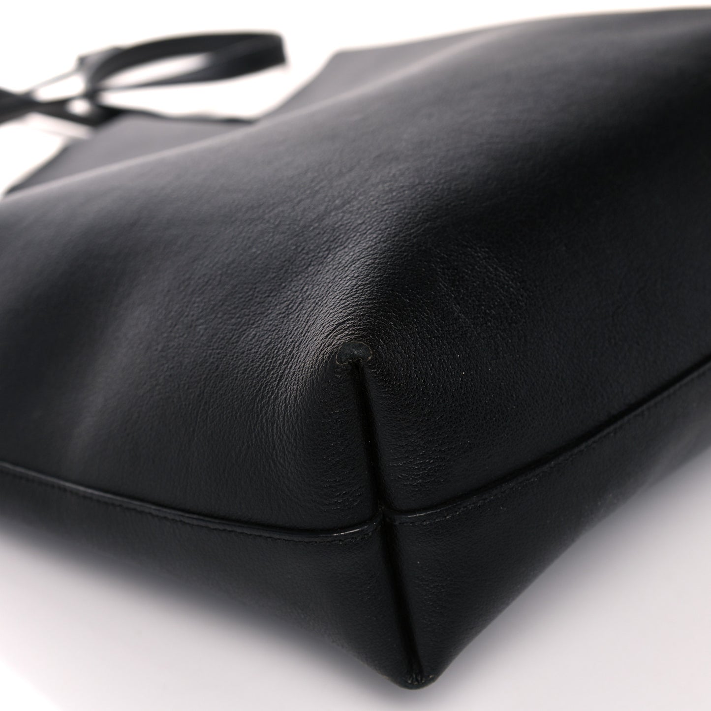 Calfskin Medium Shopping Tote Black