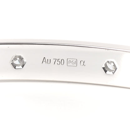 Cartier 18K White Gold Diamond LOVE Full Paved Bracelet 19 5 of 6