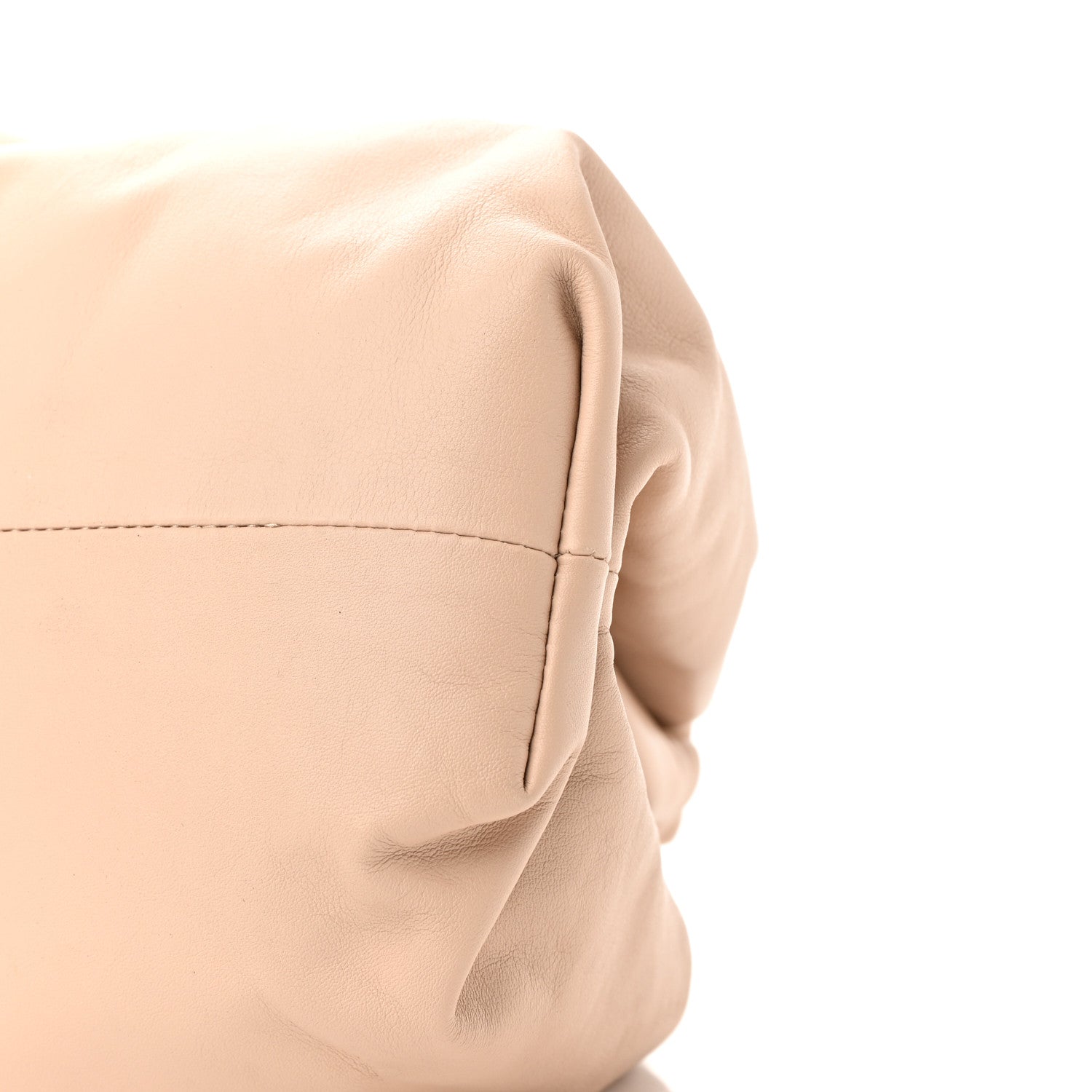 Bottega Veneta Smooth Butter Calf The Pouch Oversized Clutch Nude 9 of 10