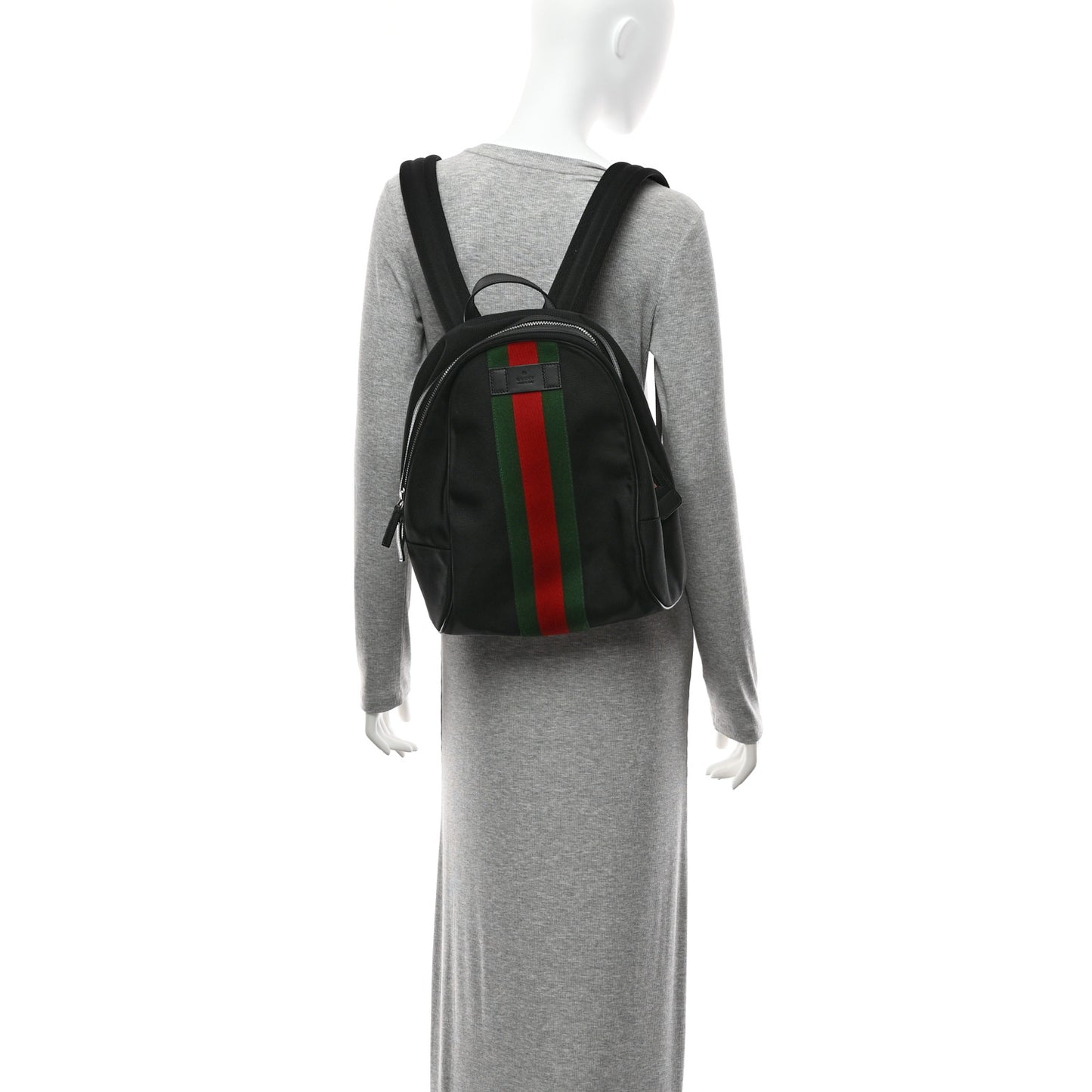 Techno Canvas Web Backpack Black