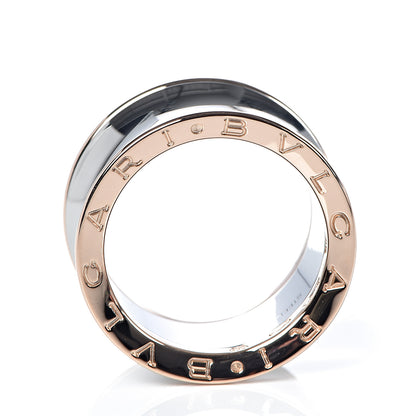 Bulgari Stainless Steel 18K Rose Gold Anish Kapoor B.Zero1 Ring 58 8.25 3 of 6