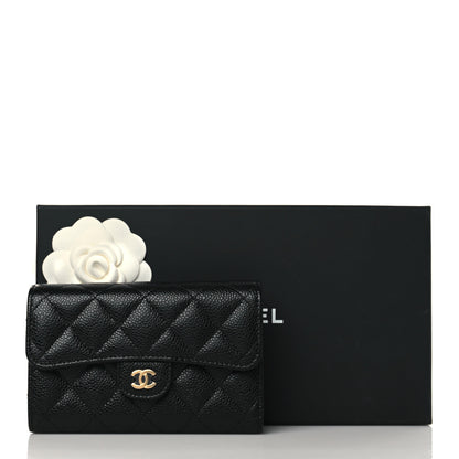 Chanel Caviar Quilted Medium Flap Wallet Black 9 of 9