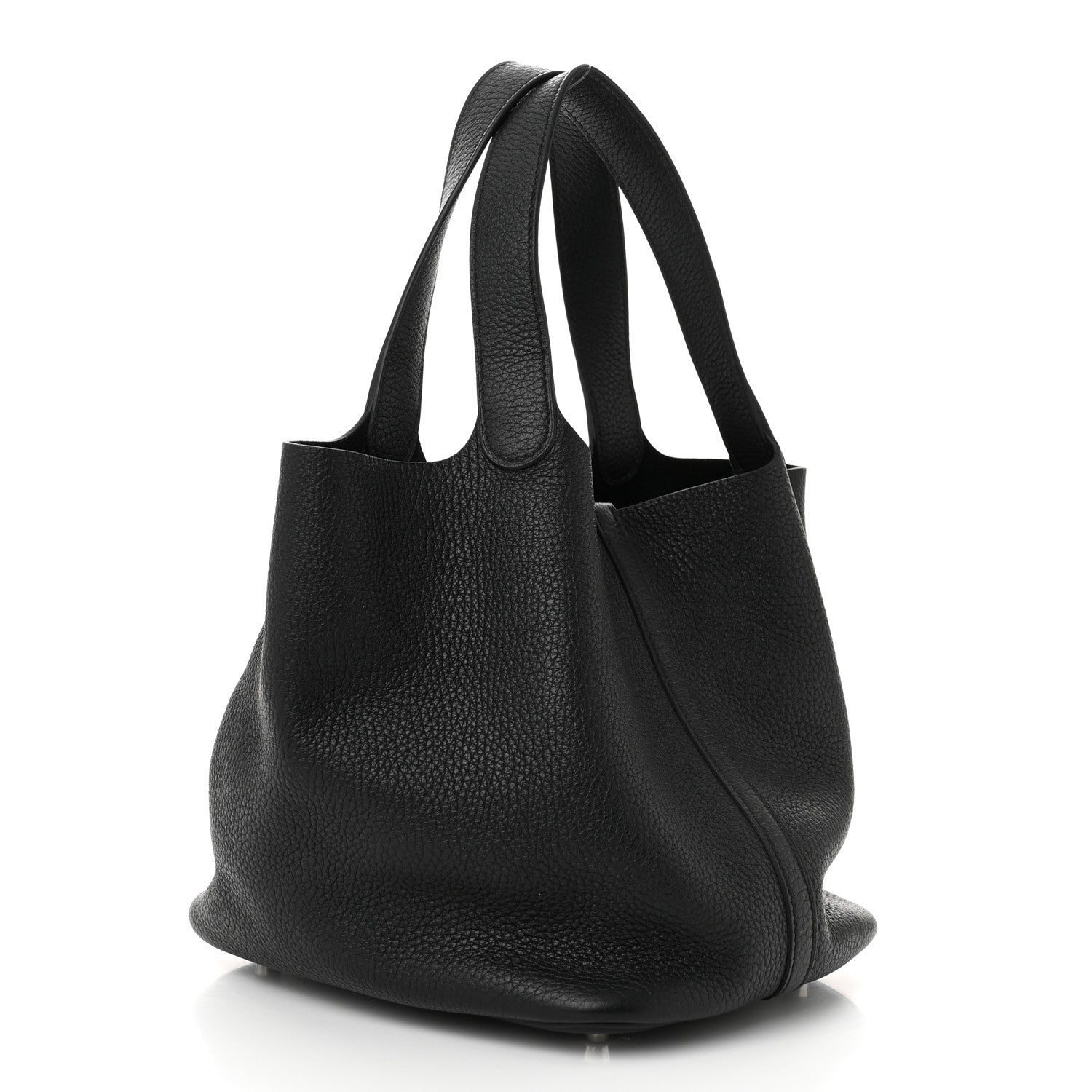 Hermes Taurillon Clemence Picotin Lock 22 MM Black 3 of 10