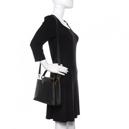 Louis Vuitton Taurillon Capucines BB Black 2 of 9