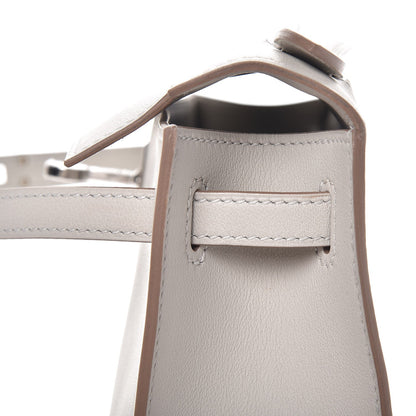 Hermes Swift Kelly Pochette Clutch Gris Perle 23 of 26