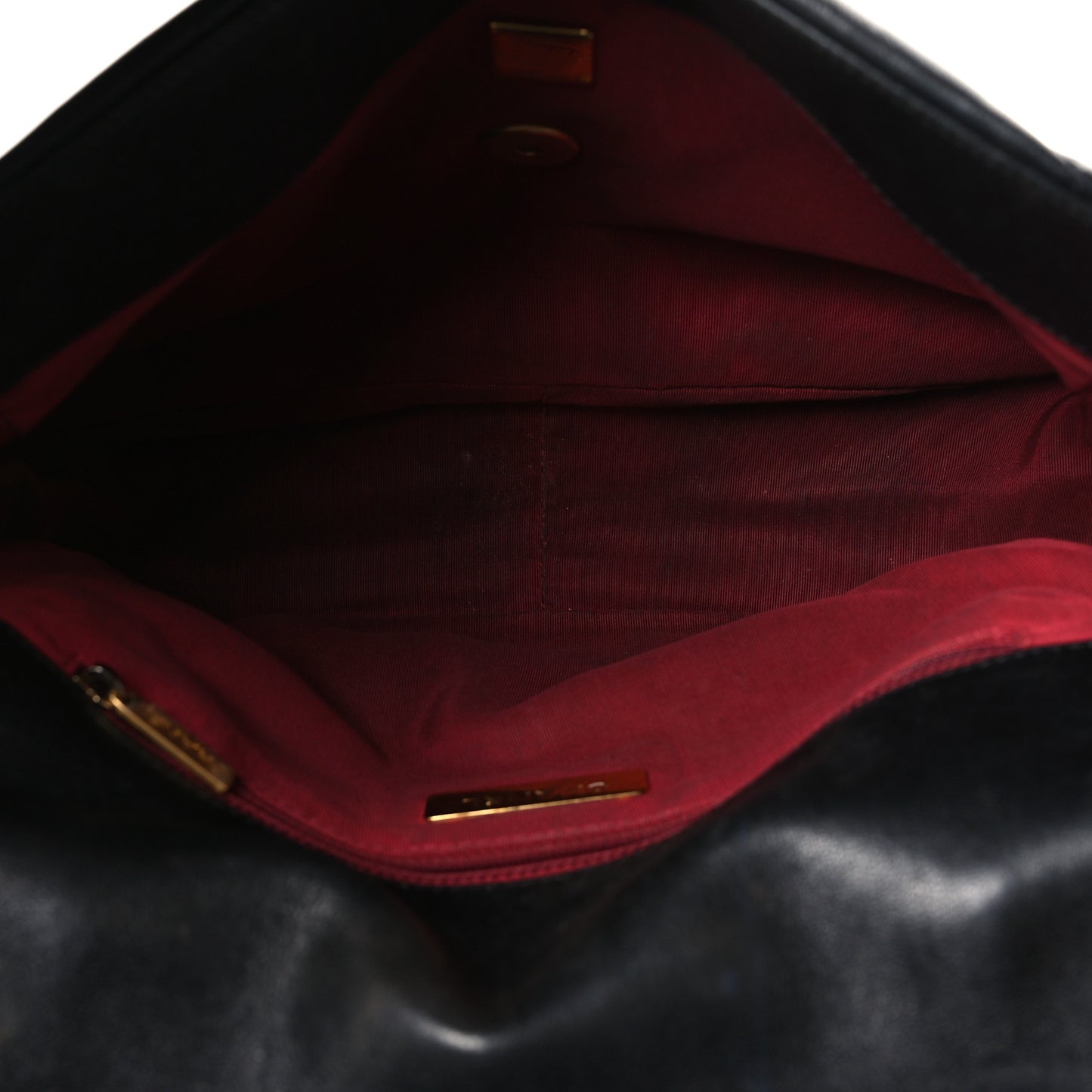 Lambskin Quilted Large Chanel 19 Flap Black