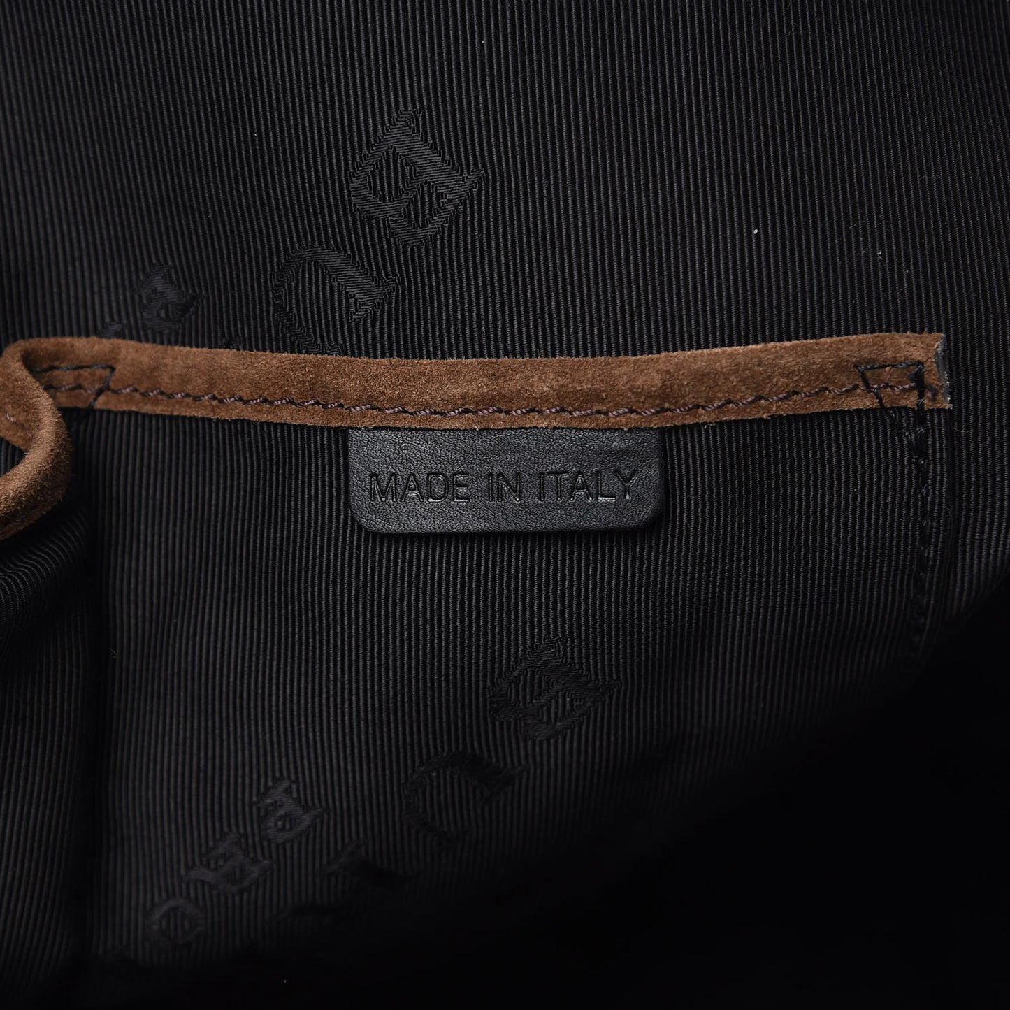 Suede Striped Medium Orchard Bowling Bag Fawn Brown Plum