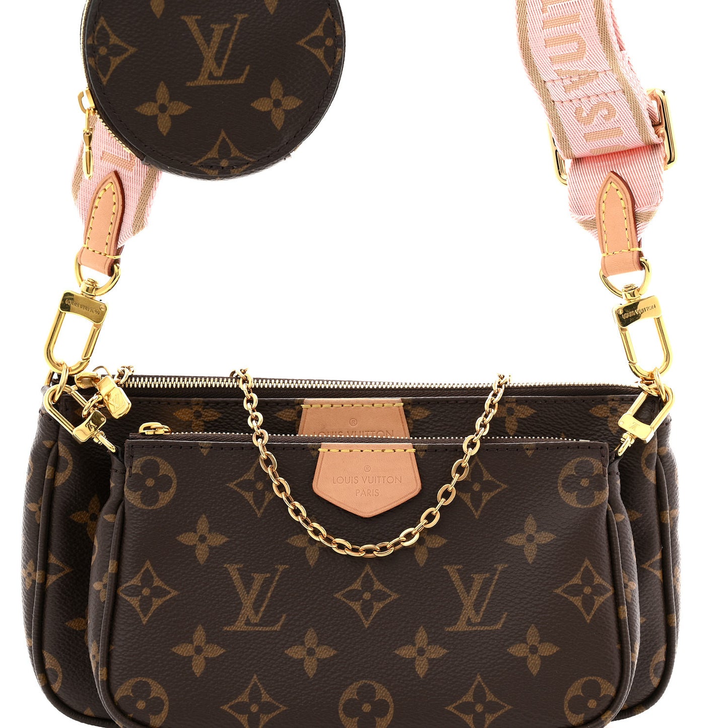 Monogram Multi Pochette Accessories Rose Clair