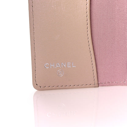 Chanel Iridescent Calfskin Quilted Classic 4 Key Holder Wallet Pink 6 of 14