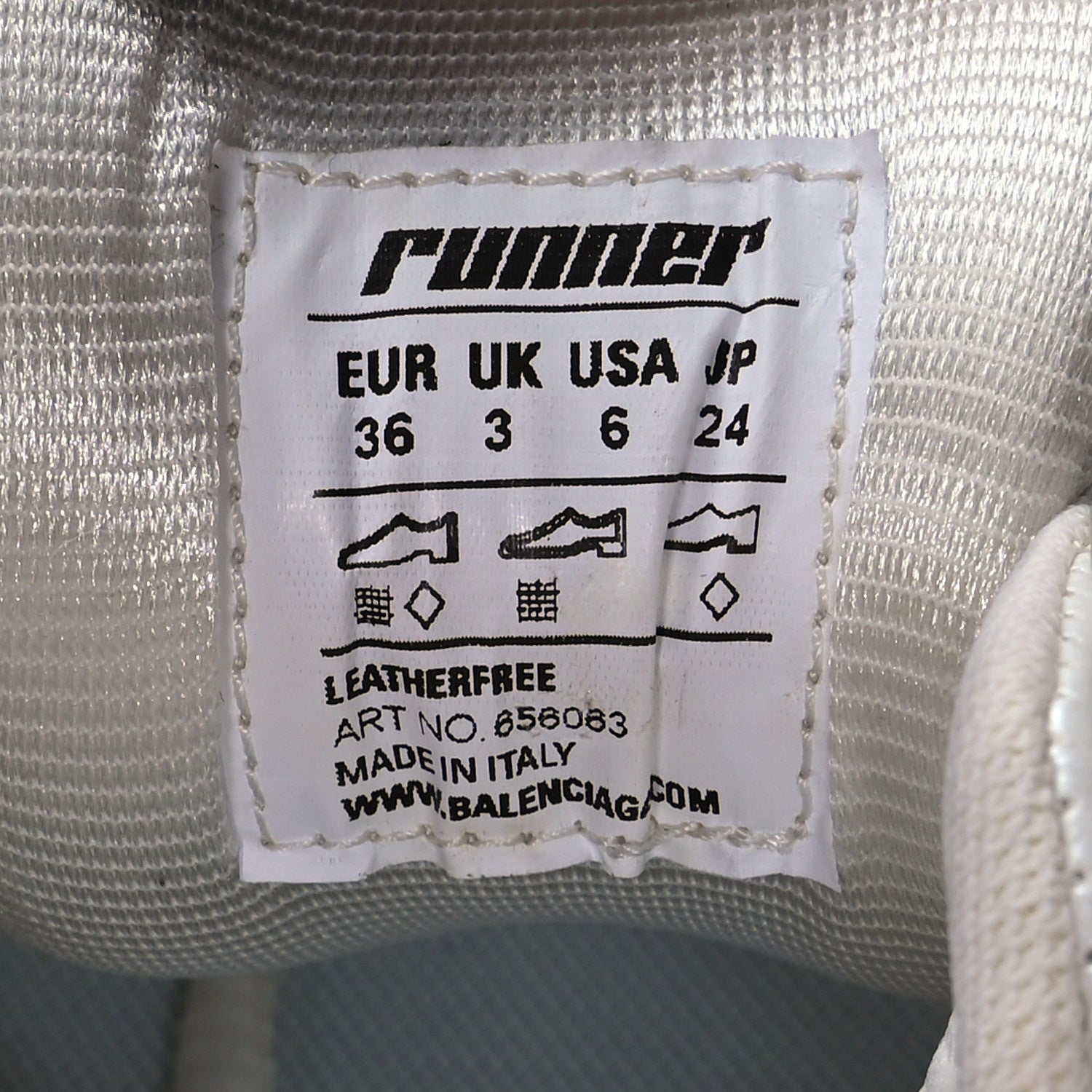 Balenciaga Mesh Rubber Monocolor Womens Runner Sneakers 36