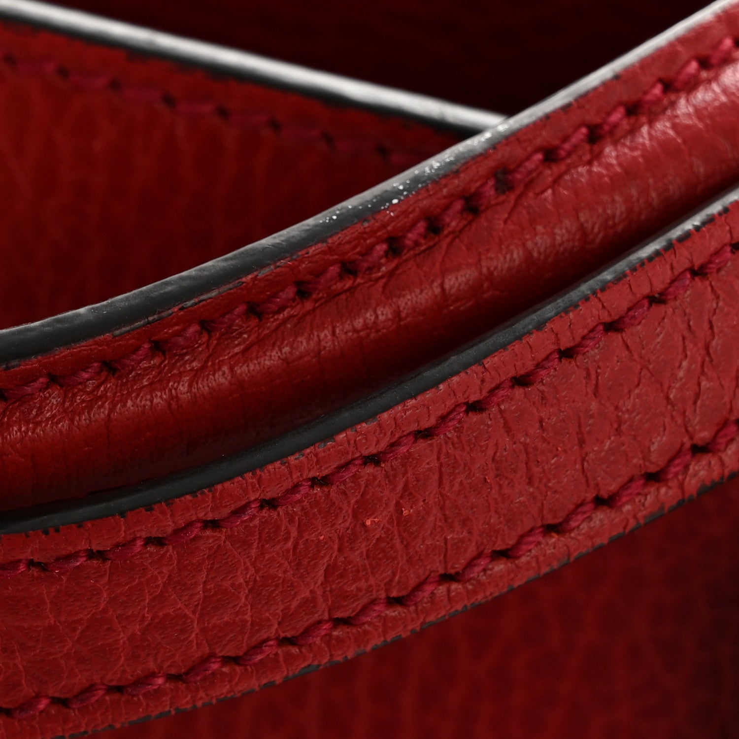 GUCCI レザーバッグ Gucci Dollar Calfskin Medium Soho Top Handle Satchel Hibiscus Red