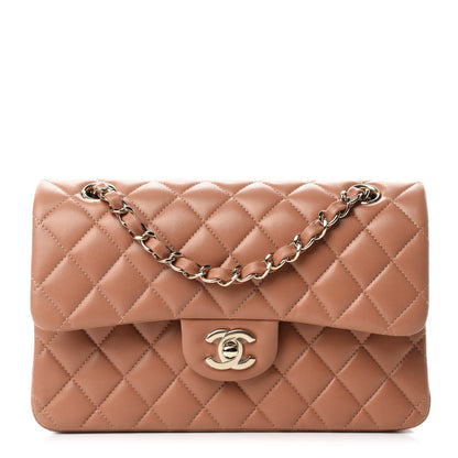 Chanel Lambskin Quilted Small Double Flap Brown 1 of 13
