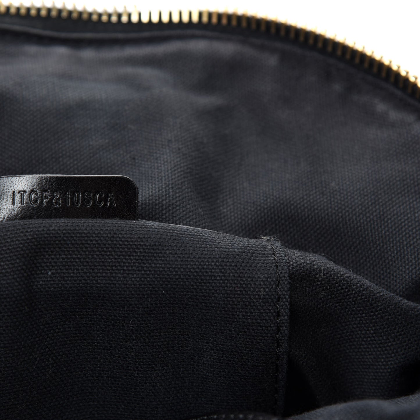Bridle Calfskin House Check Small Orchard Bowling Bag Black