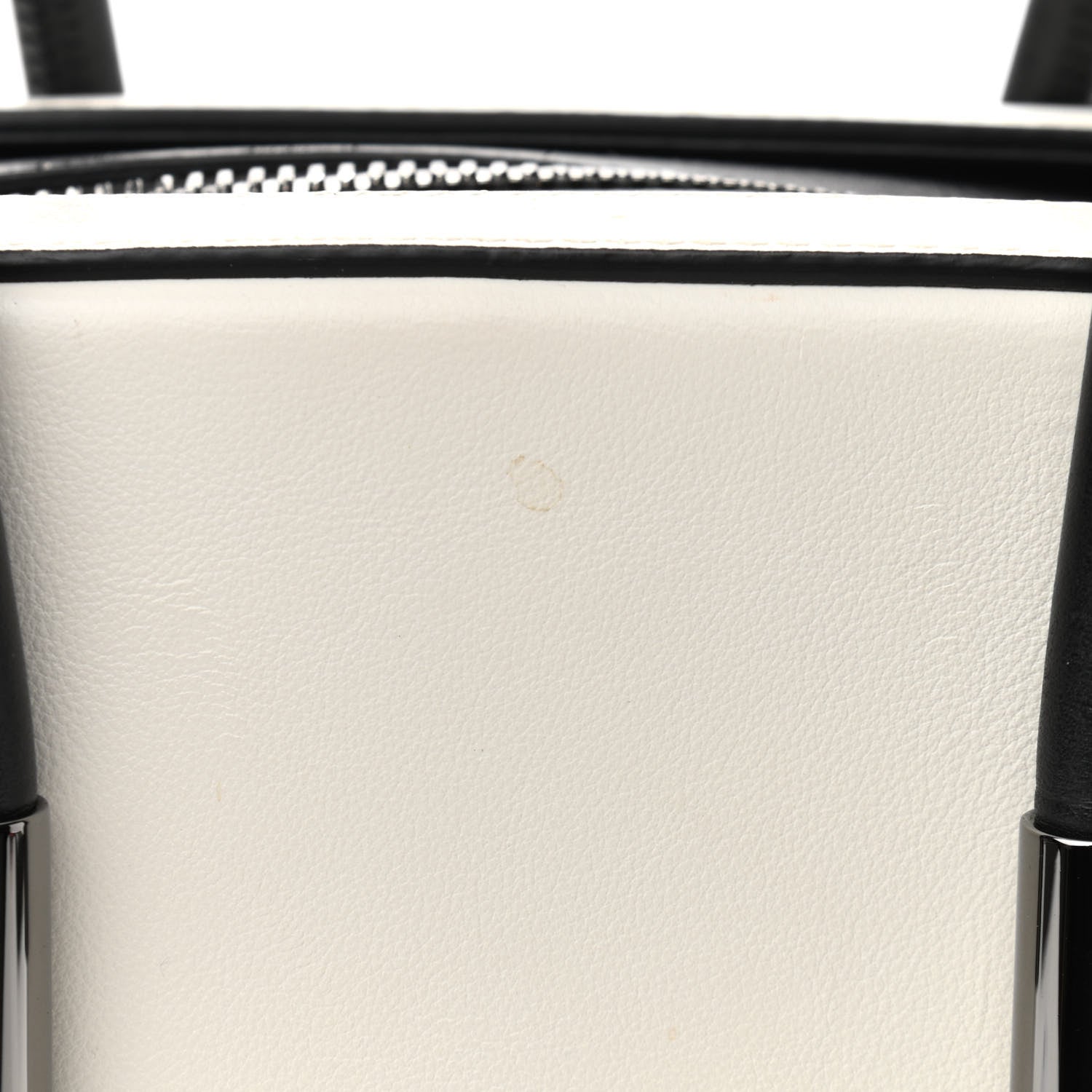 Tom Ford Calfskin Top Handle Bag White Black 15 of 19