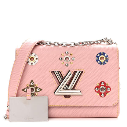 Louis Vuitton Epi Mechanical Flowers Twist Shoulder Bag MM Rose Ballerine 1 of 9