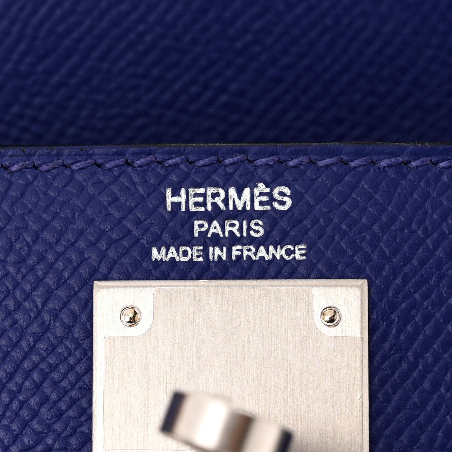 Hermes Epsom Kelly Sellier 28 Bleu Electrique 5 of 10
