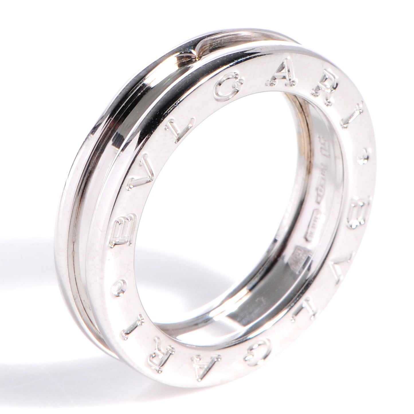 18K White Gold B.Zero1 One-Band Ring 50 5.5