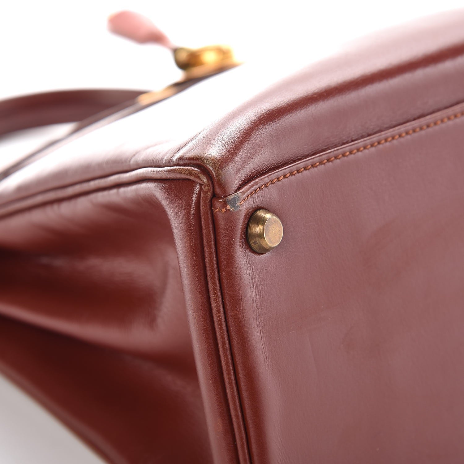 Hermes Box Kelly Retourne 28 Rouge H 32 of 37