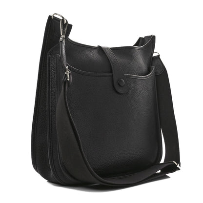 Hermes Taurillon Clemence EVELYNE III GM Raisin 3 of 10