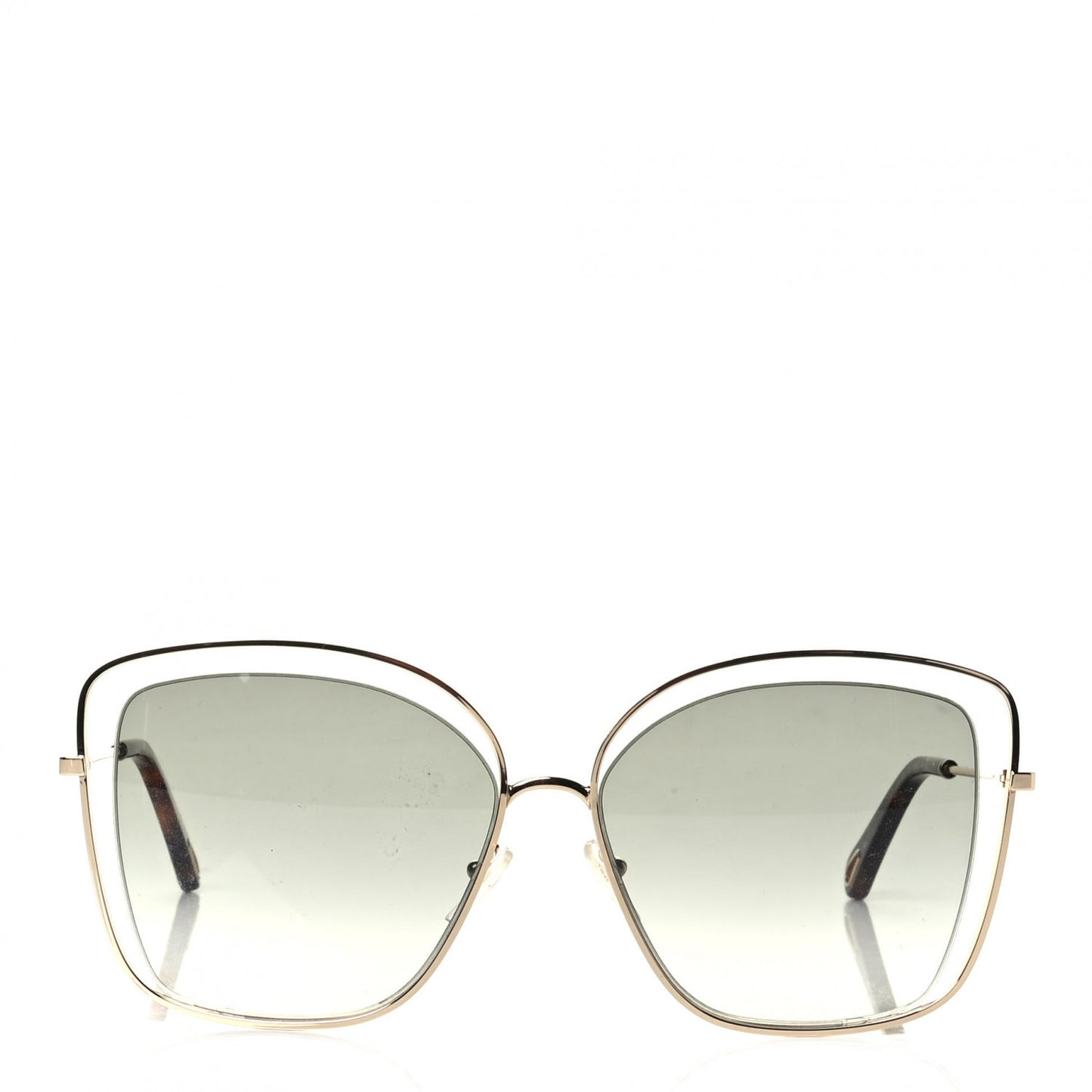 Poppy Cutout Square Sunglasses CE133S Havana Brown