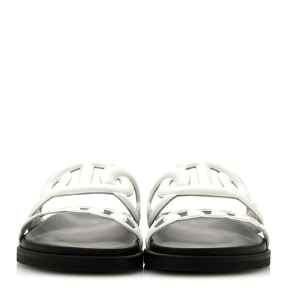 Hermes Nappa Womens Extra Sandals 37.5 White 3 of 10