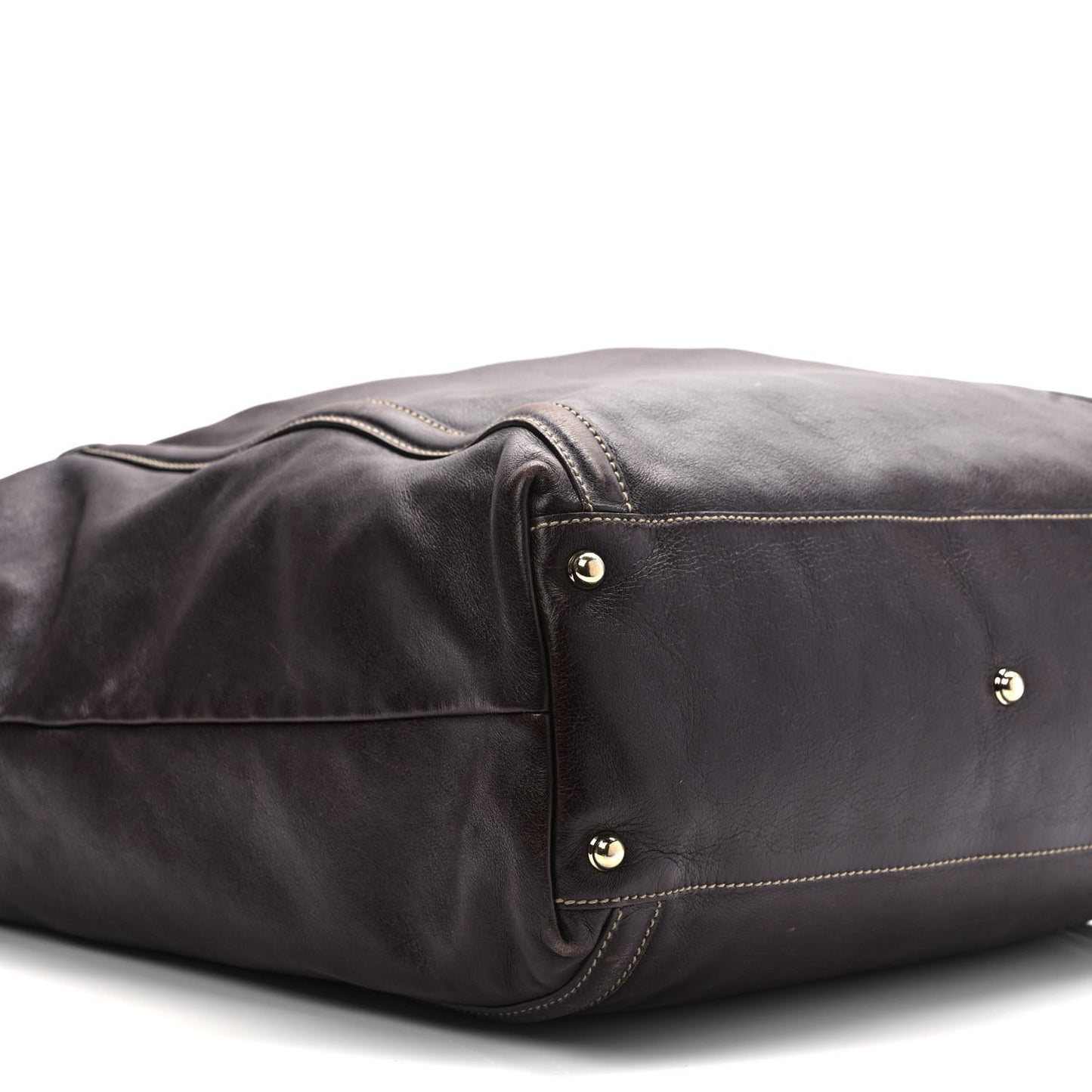 Calfskin Large Interlocking G Shoulder Bag Brown