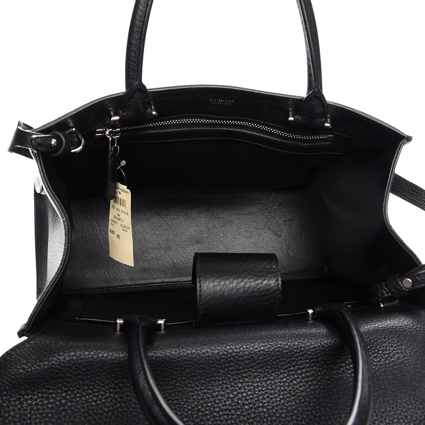 Calfskin Large Obsedia Satchel Black