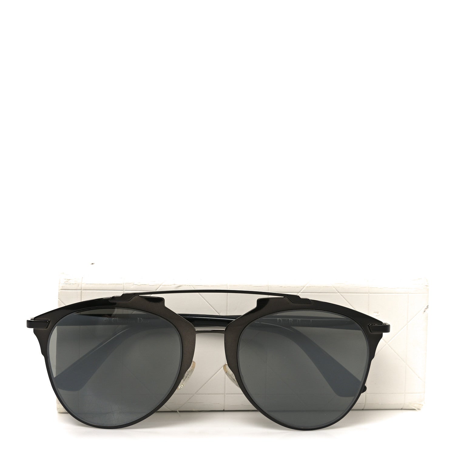 Christian Dior Reflected Prism Mirrored Sunglasses Black 8 of 8