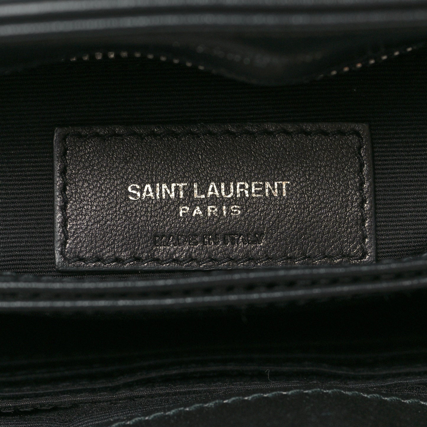 Calfskin Y Quilted Monogram Toy Loulou Crossbody Bag Black