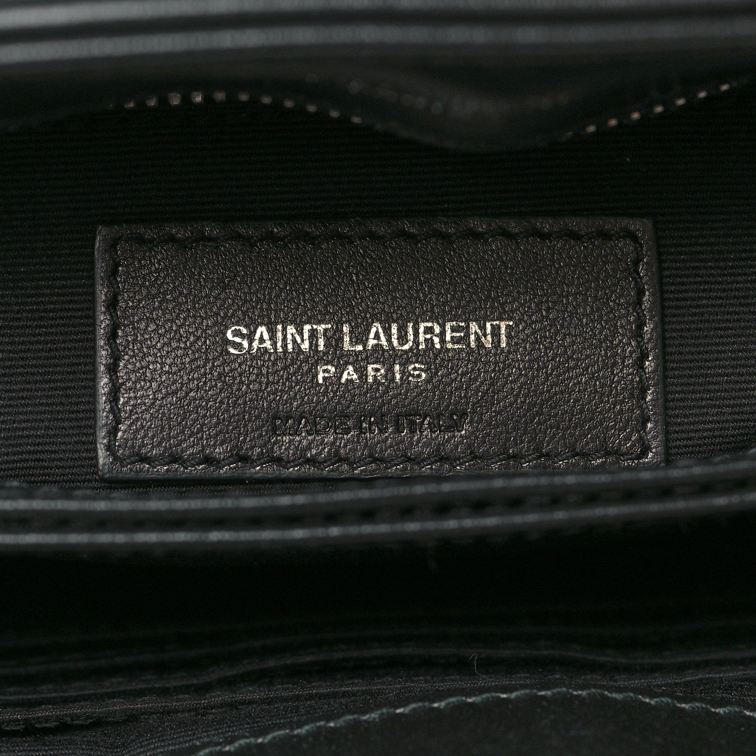 Saint Laurent Calfskin Y Quilted Monogram Toy Loulou Crossbody Bag Black 7 of 12