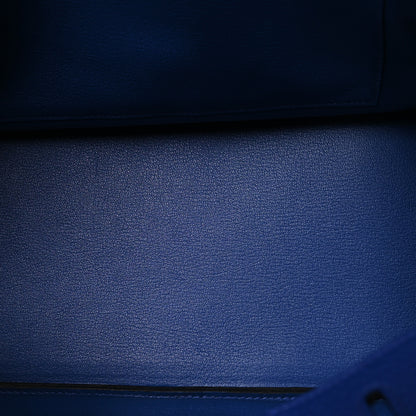 Hermes Taurillon Clemence Birkin 35 Bleu Electrique 5 of 12
