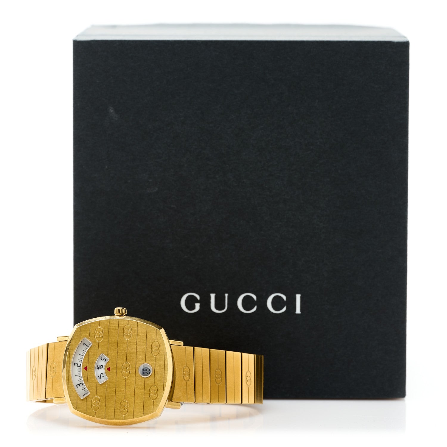 Gucci Stainless Steel 35mm Grip Quartz Watch Gold 5 of 5