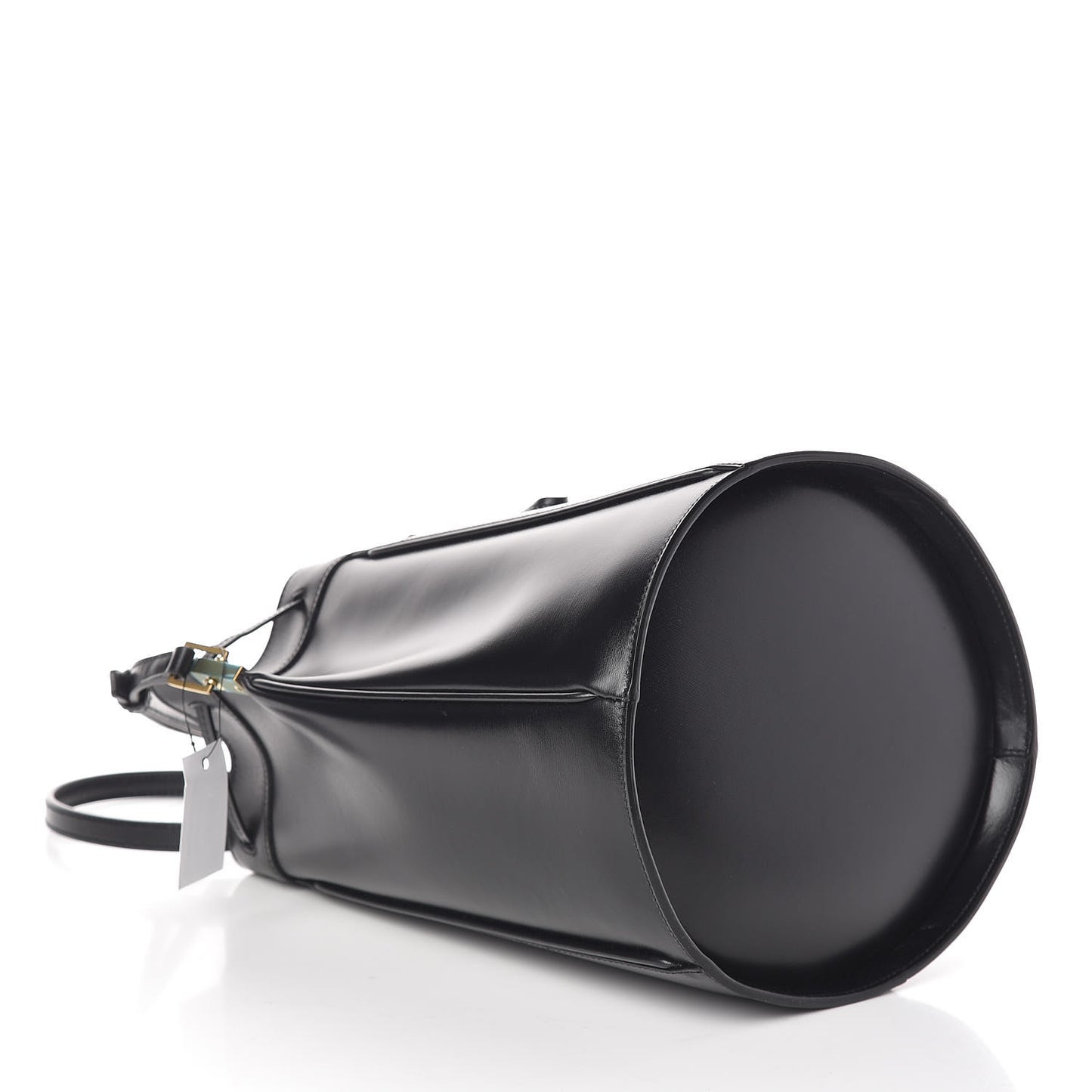 Smooth Calfskin Medium Talitha Bucket Bag Black