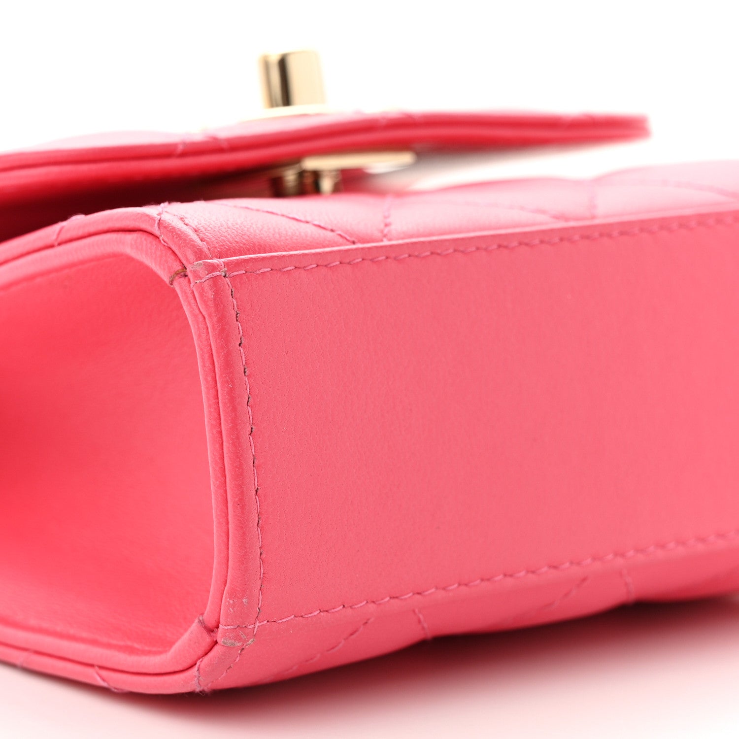 Chanel Lambskin Quilted Mini Trendy CC Chain Wallet Pink 10 of 11