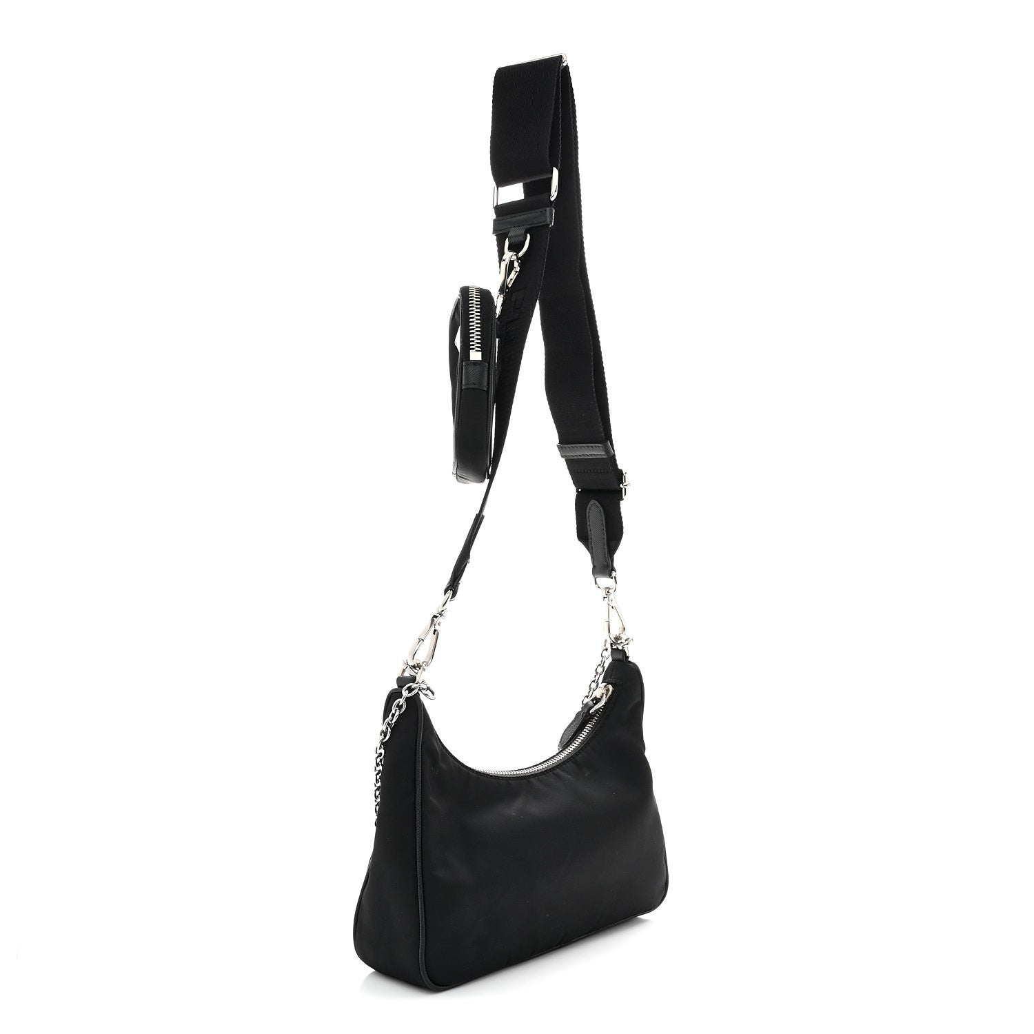 Prada Nylon Re-Edition 2005 Shoulder Bag Black 3 of 14