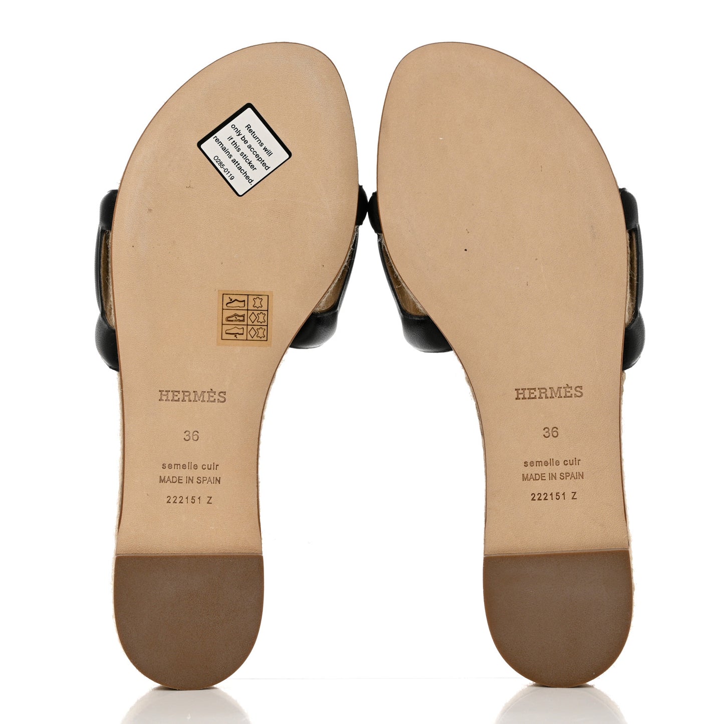 Nappa Famosa Espadrille Sandals 36 Black