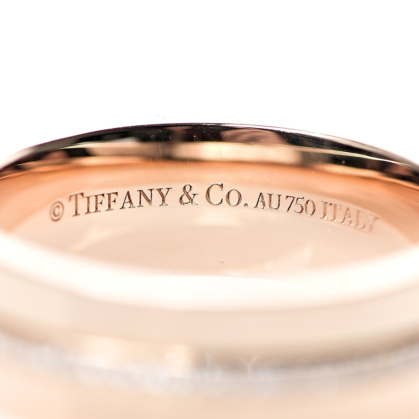 18K Rose Gold Diamond T Two Ring 48 4.5