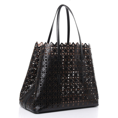 Alaia Calfskin Laser Cute Mina 32 Bag Black 4 of 14