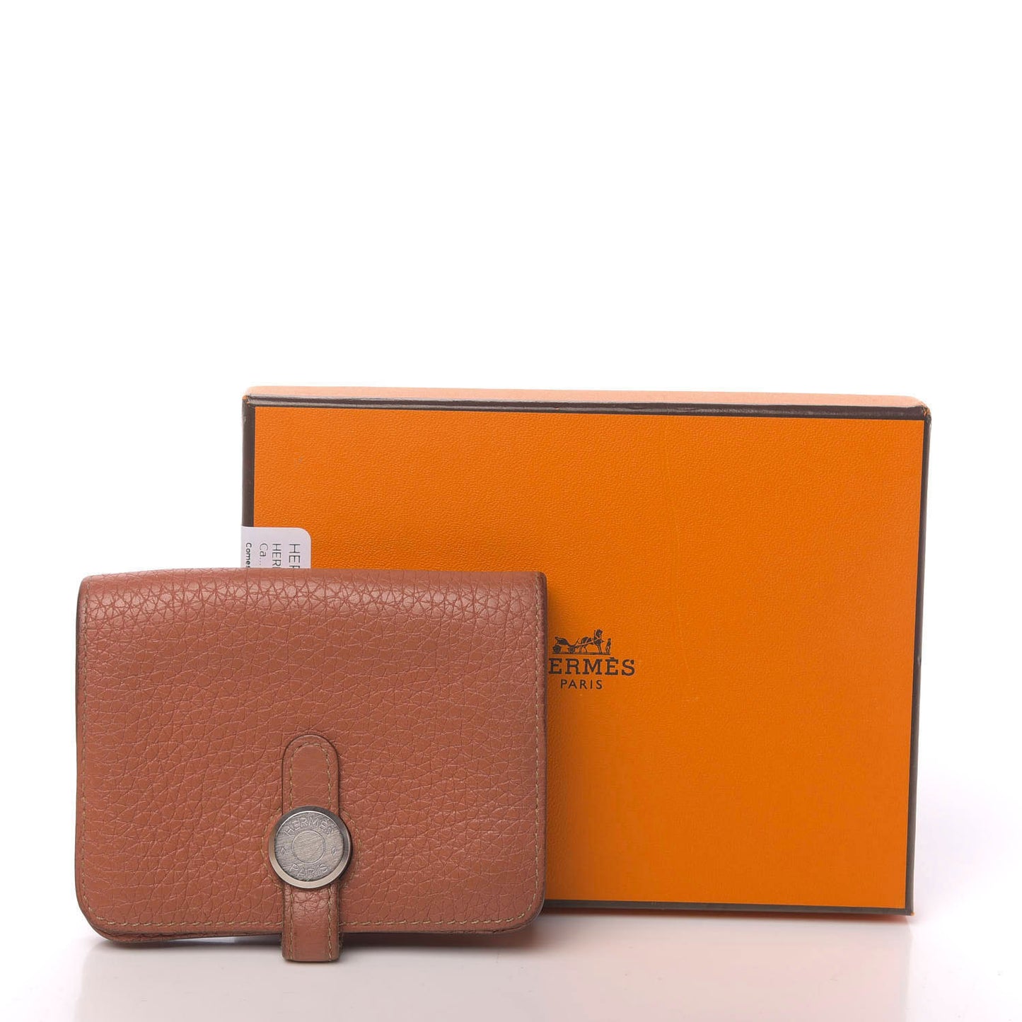 Taurillon Clemence Dogon Card Case Rose Thè
